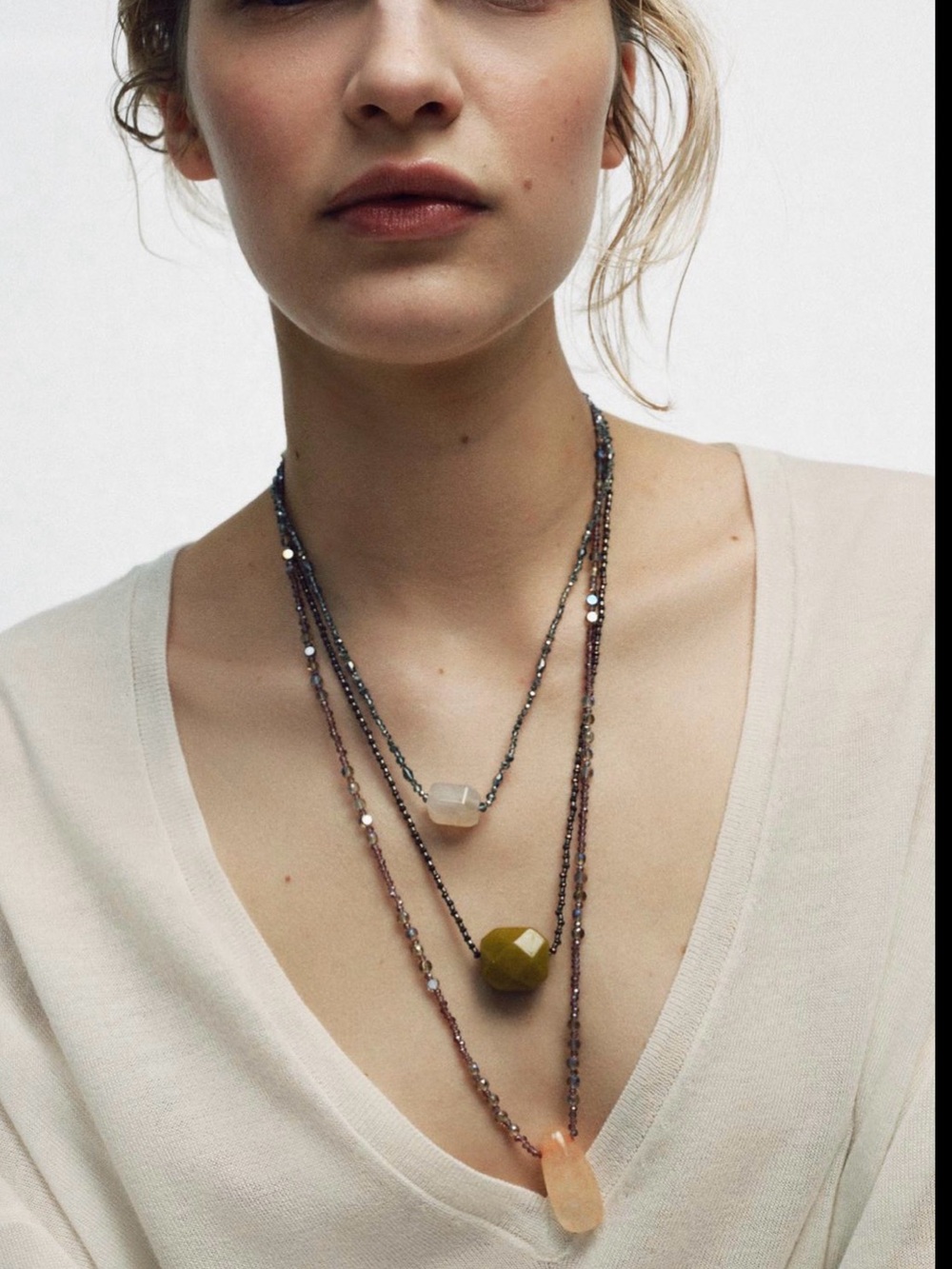 🔥🔥Zara Layered Bead Necklace